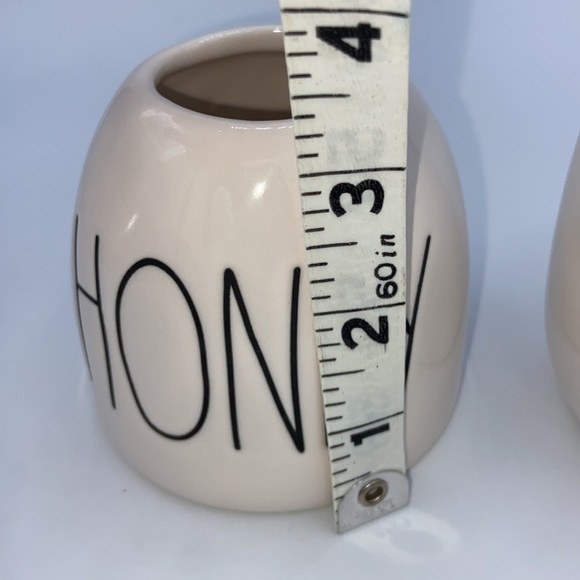 RAE DUNN Set 2 HONEY & JELLY Jars Vase Containers - Picture 11 of 11